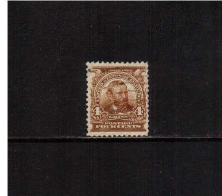 view larger image for Early Issues To 1906 Early Issues To 1906: SG Number 309 / Scott Number 4c Ulysses S. Grant (1902) - A very fine used single