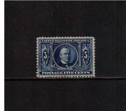 view larger image for Commemoratives 1904 Louisiana Purchase - Early Period Commemoratives: SG Number 333 / Scott Number 5c William McKinley (1904) - A superb fine used single with just a trace of a cancel