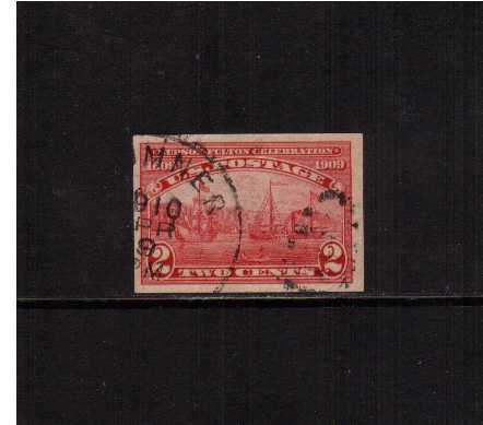 view larger image for Commemoratives 1909 Commemoratives - Early Period Commemoratives: SG Number 380 / Scott Number 2c Hudson-Fulton - Imperforate (1909) - A superb fine used single