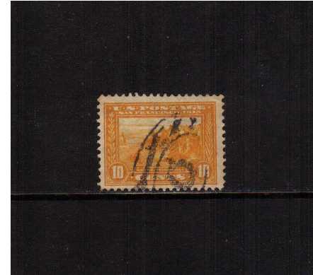 view larger image for Commemoratives 1913 Panama-Pacific - Early Period Commemoratives: SG Number 426 / Scott Number 10c Orange-Yellow - Perforation 12 (1913) - San Francisco<br/>
A good used single