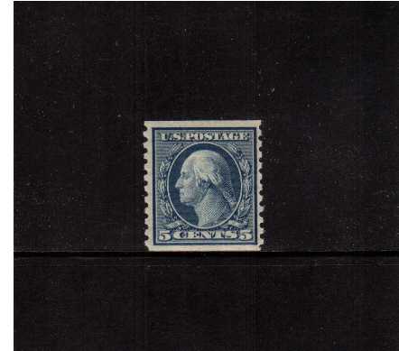 view larger image for The Washington - Franklin Issues 1916-1919 No Wmk - Rotary Press Coils: SG Number 503 / Scott Number 5c (1916) - George Washington<br/>Coil - Imperforate x Perforation 10<br/>A superb unmounted mint single
