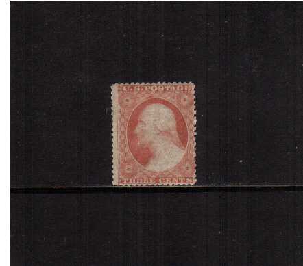 view larger image for Early Issues To 1906 Early Issues To 1906: SG Number  / Scott Number 3c Dull Red - Type III (1857) - a superb unmounted mint single. Scarce to find on an early issue!