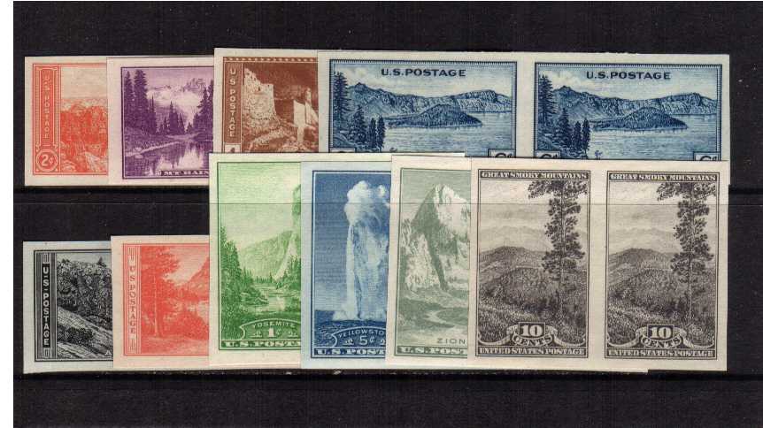 view larger image for  : SG Number 755-764 / Scott Number 756-765 (1935) - Imperforate - Pairs<br/>
Set of 10
<br/><br/>
Issued without gum