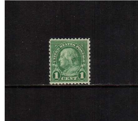 view larger image for Definitive singles from  1922 - 1960: SG Number 585 / Scott Number 1c (1923) - Ben Franklin<br/>
Rotary Press - Perforation 11 x 10<br/>Superb unmounted mint single - scarce!