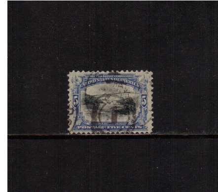 view larger image for Commemoratives 1901 Pan American - Early Period Commemoratives: SG Number 303 / Scott Number 5c Bridge (1901) - A good sound used stamp