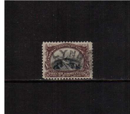view larger image for Commemoratives 1901 Pan American - Early Period Commemoratives: SG Number 304 / Scott Number 8c Canal (1901) - A fine well centered lightly used stamp.