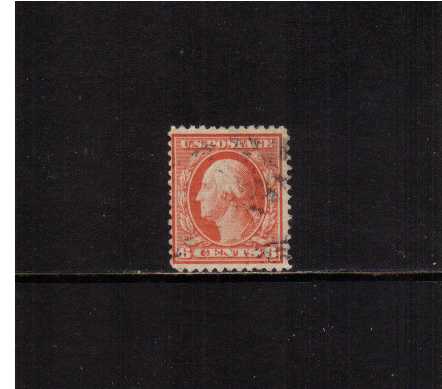 view larger image for The Washington - Franklin Issues 1908-1909 Double Line Wmk Perf 12: SG Number 343 / Scott Number 6c (1908) - George Washington<br/>
A good used single