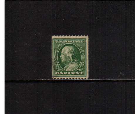 view larger image for The Washington - Franklin Issues 1908-1909 Double Line wmk - Coils: SG Number 355 / Scott Number 1c (1908) - George Washington<br/>
Coil - Perforation 12 x Imperforate<br/>
A superb very fine used single
