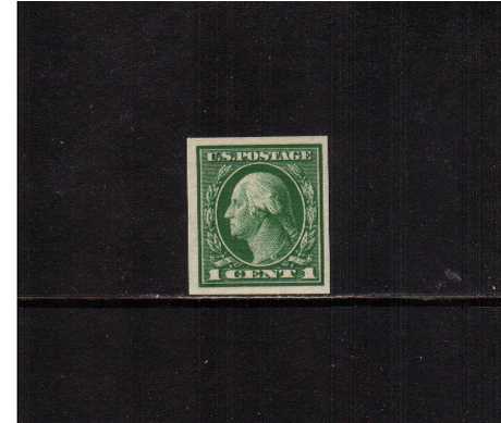 view larger image for The Washington - Franklin Issues 1912 Single Line - Imperforate: SG Number 417 / Scott Number 1c (1912) - George Washington<br/>
A superb unmounted mint single