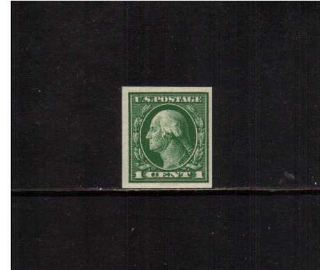 view larger image for The Washington - Franklin Issues 1912 Single Line - Imperforate: SG Number 417 / Scott Number 1c (1912) - George Washington<br/>
A superb unmounted mint single