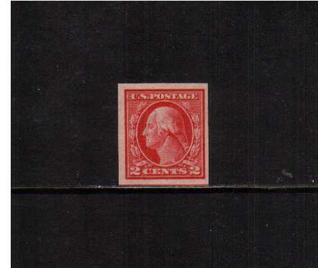 view larger image for The Washington - Franklin Issues 1912 Single Line - Imperforate: SG Number 418 / Scott Number 2c (1912) - George Washington<br/>
A superb unmounted mint single