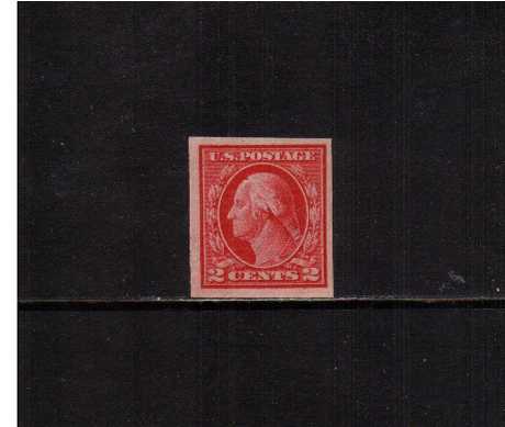 view larger image for The Washington - Franklin Issues 1912 Single Line - Imperforate: SG Number 418 / Scott Number 2c (1912) - George Washington<br/>
A superb unmounted mint single