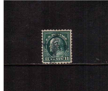 view larger image for The Washington - Franklin Issues 1914-1915 Single Line Wmk - Flat Press - Perf 10: SG Number 442 / Scott Number 11c (1914) - Ben Franklin<br/>
A superb fine used single
