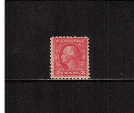 view larger image for The Washington - Franklin Issues 1916-1917 No Wmk - Flat Press - Perf 10: SG Number 469 / Scott Number 2c Carmine (1916) - George Washington<br/>
A superb unmounted mint single