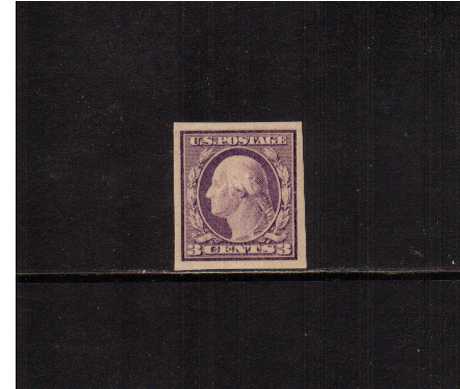 view larger image for The Washington - Franklin Issues 1917 No Wmk - Flat Press - Imperforate: SG Number 490 / Scott Number 3c Violet - Type I (1917) - George Washington<br/>
A superb unmounted mint single