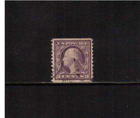 view larger image for The Washington - Franklin Issues 1916-1919 No Wmk - Rotary Press Coils: SG Number 500 / Scott Number 3c - Type I (1916) - George Washington<br/>
Coil - Imperforate x Perforation 10<br/>
A fine used single
