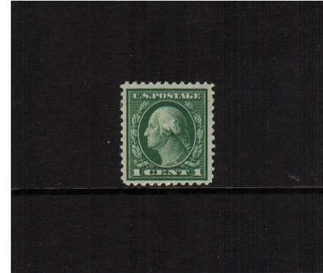 view larger image for The Washington - Franklin Issues 1917-1919 No Wmk - Flat Press - Perf 11: SG Number 505 / Scott Number 1c (1917) - George Washington<br/>
A superb unmounted mint single