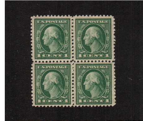 view larger image for  : SG Number 505 / Scott Number 498 (1917) - George Washington<br/>
A superb unmounted mint block of four