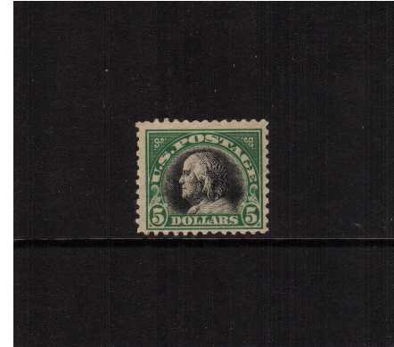 view larger image for  : SG Number 528 / Scott Number 524 (1917) - Ben Franklin<br/>
A good looking lightly mounted mint single that is possibly re-gummed
