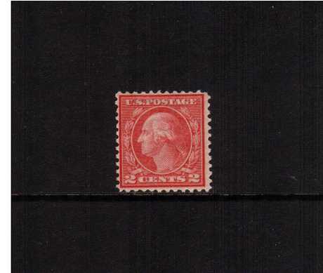 view larger image for The Washington - Franklin Issues 1919-1921 Rotary Press - Various Perforations: SG Number 555 / Scott Number 2c Carmine Rose - Perforation 11 - 19½x22mm (1919) - George Washington<br/>
A fine mounted mint stamp