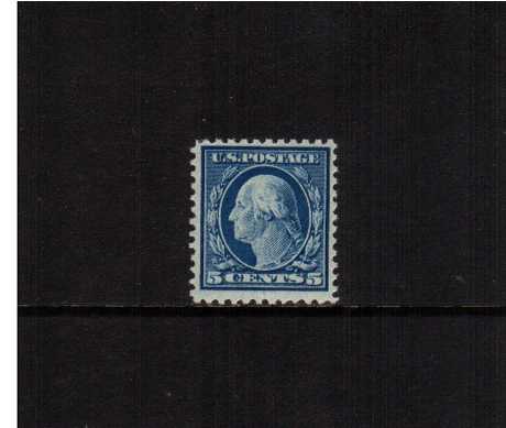 view larger image for The Washington - Franklin Issues 1917-1919 No Wmk - Flat Press - Perf 11: SG Number 511 / Scott Number 5c Blue (1917) - George Washington<br/>
A superb unmounted mint stamp