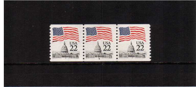 view larger image for Plate Number Coils Plate Number Coils: SG Number 2117 / Scott Number  (1985) - A superb unmounted mint strip of three showing plate number 2
