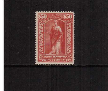 view larger image for The Back Of The Book Issues Newspaper: SG Number  / Scott Number $50 'Commerce' (1897) - A good lightly mounted mint stamp