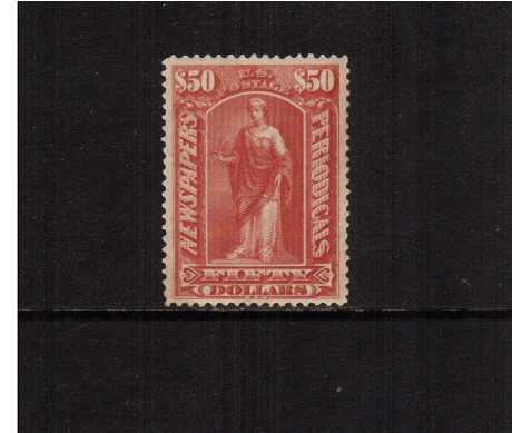 view larger image for The Back Of The Book Issues Newspaper: SG Number  / Scott Number $50 'Commerce' (1895) - A superb unmounted mint stamp