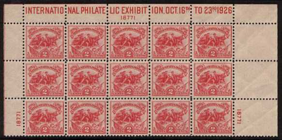 view larger image for  : SG Number MS645 / Scott Number 630 (1926) - The top part of a sheet superb unmounted mint. A disaster but modestly priced!