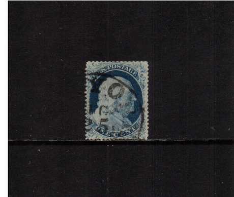 view larger image for Early Issues To 1906 Early Issues To 1906: SG Number  / Scott Number 1c Blue - Type IV (1857) - A superb fine used stamp with reasonable centering cancelled with part od a large circular date stamp and with the benefit of a PSE certificate.