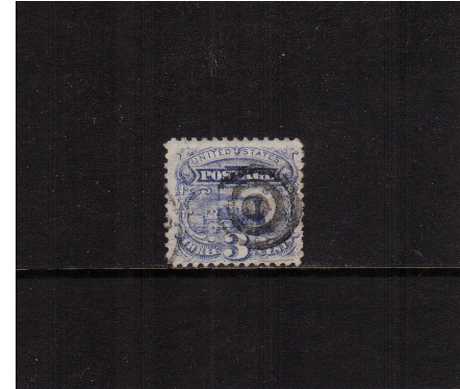 view larger image for Early Issues To 1906 Early Issues To 1906: SG Number 116 / Scott Number 3c Steam Locomotive  - Pictorial Issue (1869) - A superb fine used single cancelled with a very small complete Black target cancel.