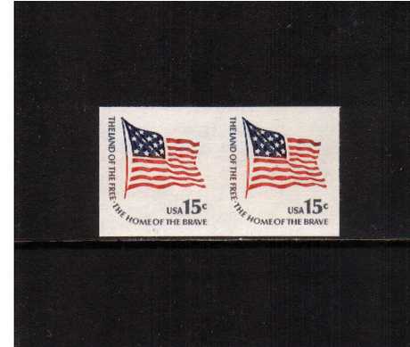 view larger image for  : SG Number 1604bvar / Scott Number 1618Cd (1978) - McHenry Flag
<br/>A superb lightly mounted mint IMPERFORATE coil pair.