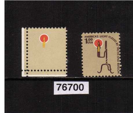 view larger image for  : SG Number 1593a / Scott Number 1610a (1979) - A superb unmounted mint sheet corner single showing 'Dark Brown Colour omitted' offered with normal for comparison and with the benefit of a PSE certificate.