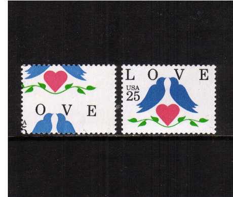 view larger image for  : SG Number 2429var / Scott Number 2440var (1990) - A superb unmounted mint single with a huge perforation shift up and to the left resulting in the value almost missing value.