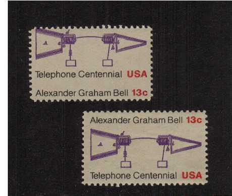 view larger image for  : SG Number 1663var / Scott Number 1683var (1976) - A superb unmounted mint single with a huge perforation shift resulting in the text at top appearing at foot.