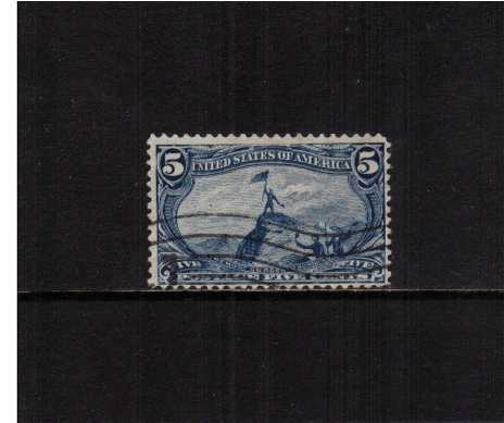 view larger image for Commemoratives 1898 Transmiss - Early Period Commemoratives: SG Number 294 / Scott Number 5c Fremont on Rocky Mountains (1898) - A good fine used single