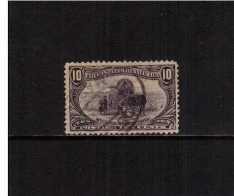 view larger image for Commemoratives 1898 Transmiss - Early Period Commemoratives: SG Number 296 / Scott Number 10c Hardships of Emigration (1898) - A good fine used stamp.