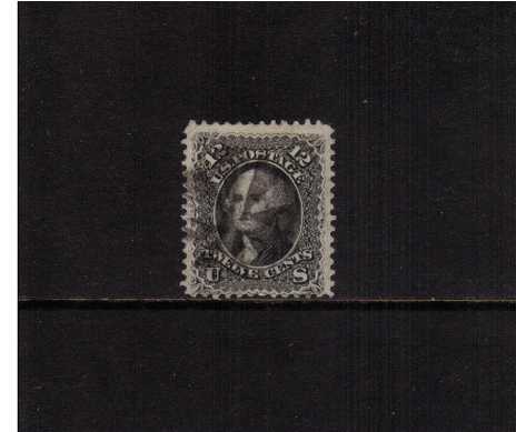 view larger image for Early Issues To 1906 Early Issues To 1906: SG Number 65 / Scott Number 12c George Washington (1861) - A good sound used stamp lightly cancelled with a cork cancel.