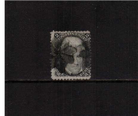 view larger image for Early Issues To 1906 Early Issues To 1906: SG Number 89 / Scott Number 2c Andrew Jackson - 'E' Grill - 11x13mm (1868) - A good sound used stamp with usual centering for these issued with a very bold grill on the back.