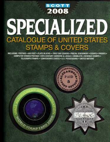 view larger image for Albums and Catalogues Albums and Catalogues: SG Number / Scott Number SCOTT SPECIALIZED - in colour - 988pp (2008) - If you collect USA this is THE catalogue you will need, the SCOTT SPECIALISED. Covers ALL aspects is great detail.