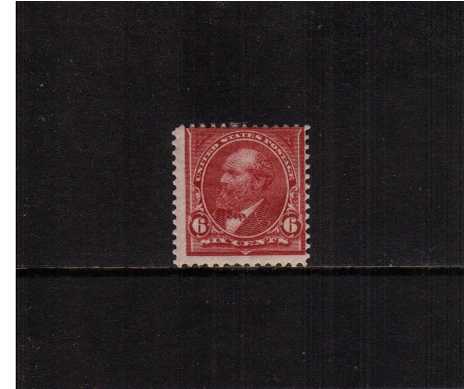 view larger image for Early Issues To 1906 Early Issues To 1906: SG Number 287 / Scott Number 6c James Garfield - Lake (1898) - A lightly mounted mint single with poor centering but bright and fresh.