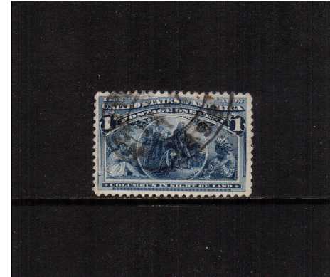 view larger image for Commemoratives 1893 Columbian - Early Period Commemoratives: SG Number 235 / Scott Number 1c - 'Columbus in sight of land' (1893) - A good fine used stamp