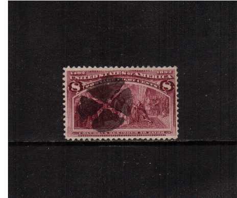 view larger image for Commemoratives 1893 Columbian - Early Period Commemoratives: SG Number 241 / Scott Number 8c 'Columbus restored to favor' (1893) - A good used stamp cancelled with a cork cancel.