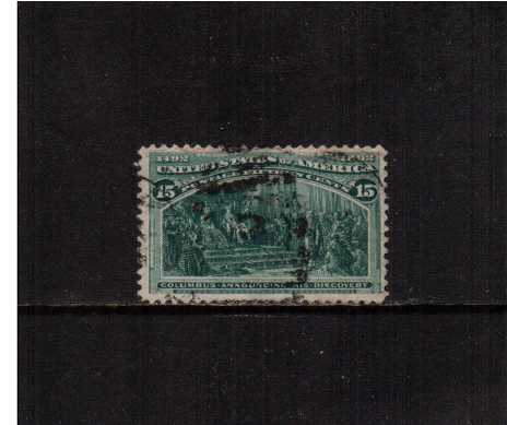 view larger image for Commemoratives 1893 Columbian - Early Period Commemoratives: SG Number 243 / Scott Number 15c - 'Columbus Announcing his Discovery' (1893) - A good sound used stamp.
