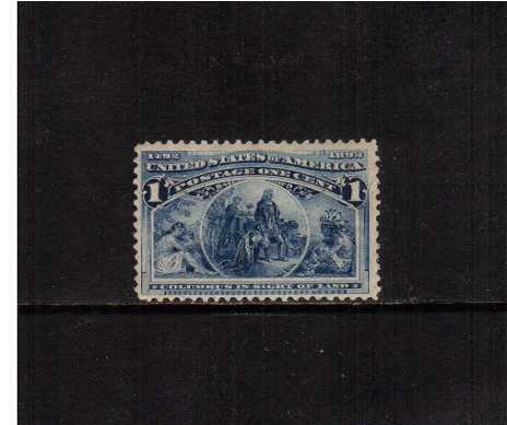view larger image for Commemoratives 1893 Columbian - Early Period Commemoratives: SG Number 235 / Scott Number 1c - 'Columbus in sight of land' (1893) - A superb very lightly mounted mint stamp.
