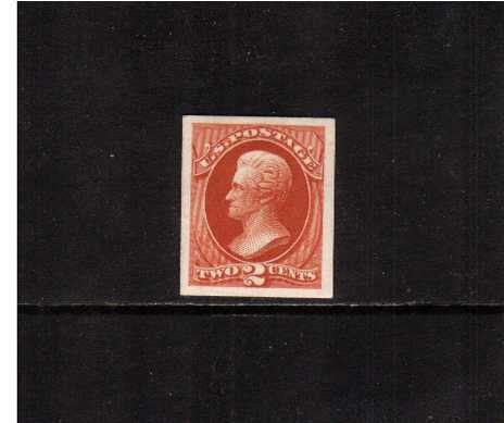 view larger image for  : SG Number 148P / Scott Number 146 (P4) (1870) - A superb bright and fresh Plate proof on card in Red Brown.