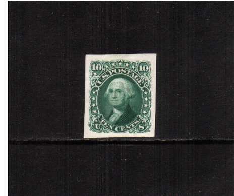view larger image for  : SG Number 64P / Scott Number 68 (P4) (1861) - A stunning, crisp stamp on thick card. Very fresh!