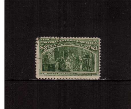 view larger image for  : SG Number 248 / Scott Number 243 (1893) - A stunning superb fine used stamp cancelled across the NW corner with part of a steel circular date stamp. A rare stamp so fine. A gem!<br/>
PEK