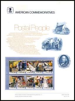 view larger image for Commemorative Panels Commemorative Panels: SG Number 1490-1499 / Scott Number Panel Number - None - Dated 30 April 1973 (1973) - Postal Employees
<br/><br/>
<b>COMMEMORATIVE PANEL Series number 7306</b>