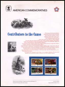 view larger image for Commemorative Panels Commemorative Panels: SG Number 1555-1558 / Scott Number Panel Number 46 (1975) - Contributors to the Cause
<br/><br/>
<b>COMMEMORATIVE PANEL 46</b>